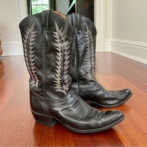 Tony Lama Black Cowboy Boots